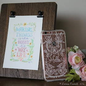 personalize your clear phone case using oil based sharpie markers | Lorrie Everitt Studio