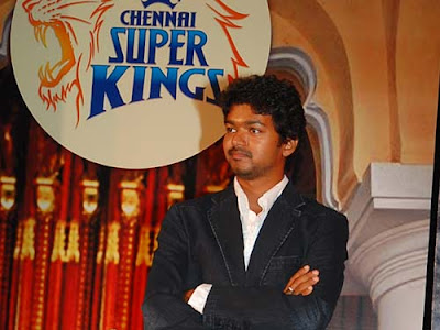 Vijay Brand Ambassador for IPL Chennai Super Kings Team 