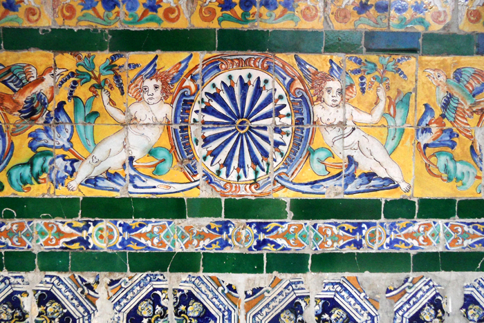 The Museum of Fine Arts of Sewilla - azulejos, angels