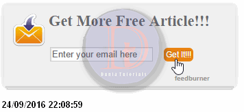 Cara Menambahkan Form Email Subscribe di blogger #1