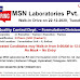 MSN Laboratories Walk-In for Quality Control Department