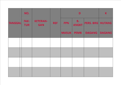 Contoh salah satu bentuk jurnal pembelian | The Best of The Best