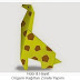 Origami Kağıttan Zürafa 