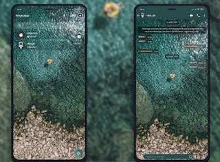 Ocean Top Theme For YOWhatsApp & Delta WhatsApp