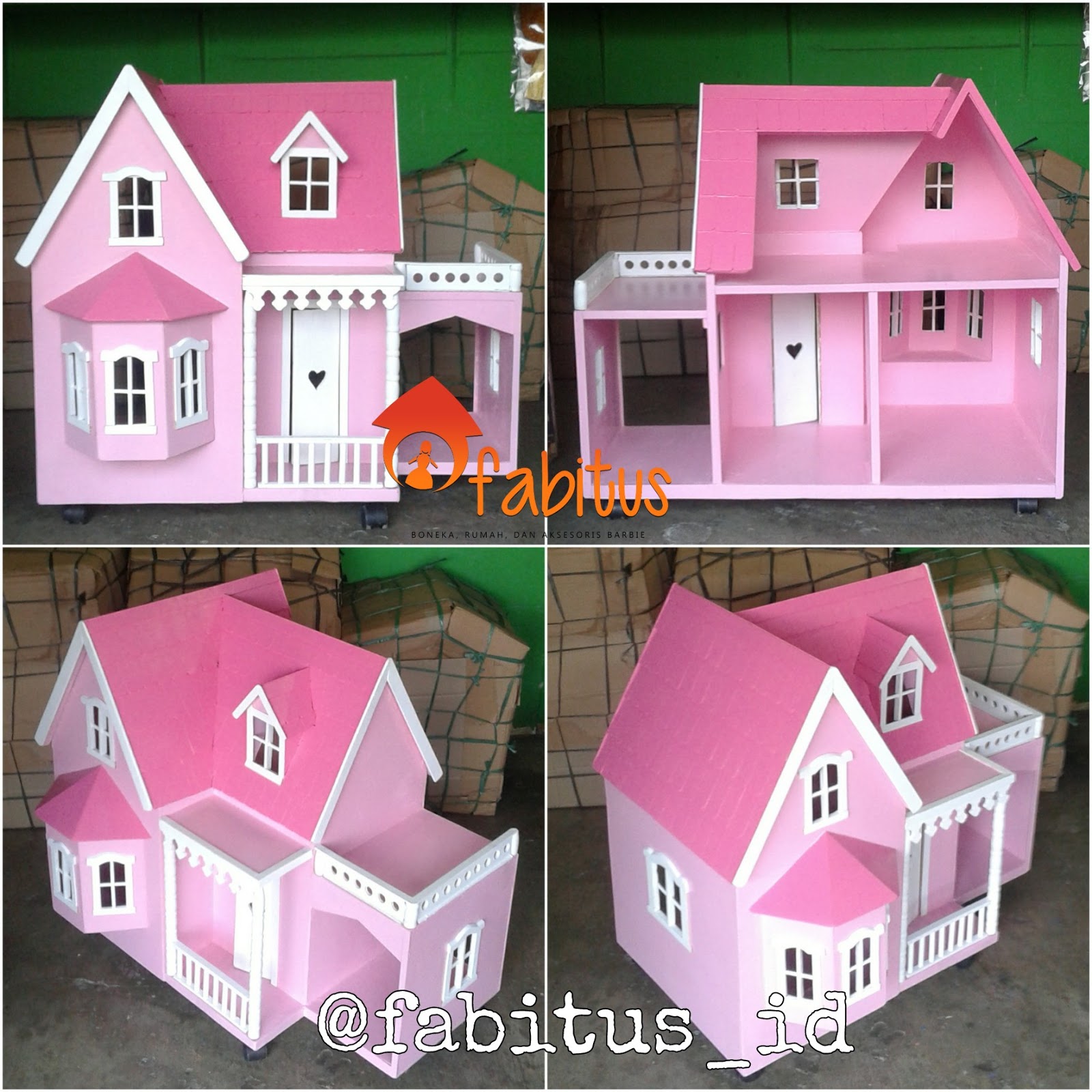 Rumah Boneka Barbie Villa Garasi FABITUS Rumah Barbie
