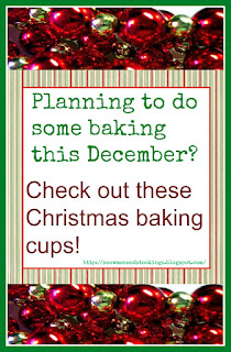 Christmas baking cups with snowmen and santa