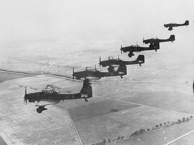 Luftwaffe Junkers Ju 87 Stukas over Poland 1939