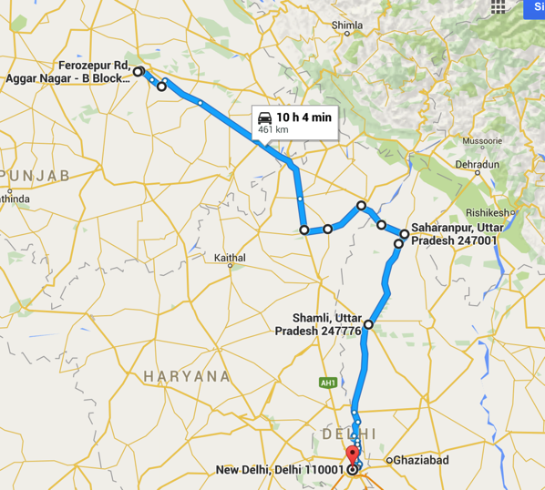 Actual Route