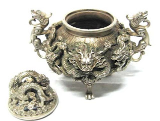 Silver Dragon Incensory, China''Style''