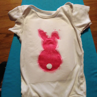 DIY Easter bunny onesie