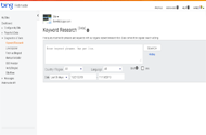 Bing Keyword Tools