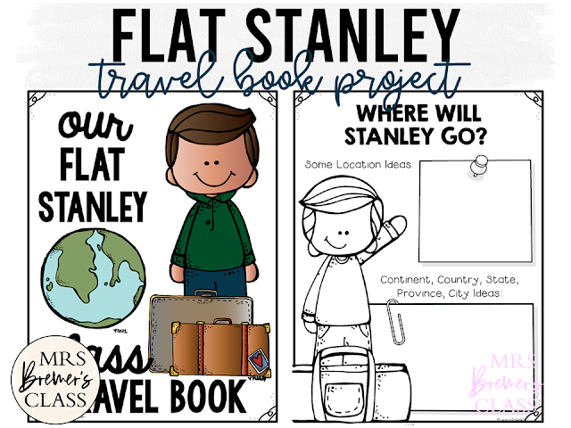 Flat Stanley travel book project with templates where students write about Stanleys adventures during his travels. Goes with ANY book in the series!