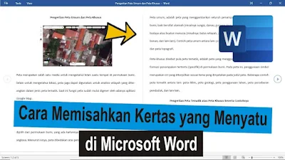 Cara Memisahkan Kertas di Microsoft Word yang Tersambung