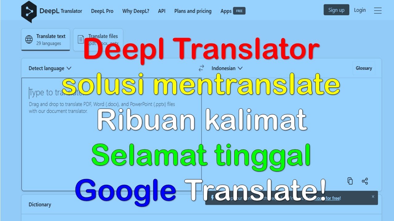 Deepl Translate.