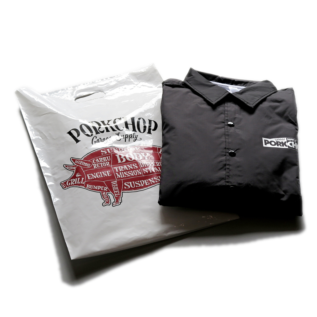 PORKCHOP GARAGE SUPPLY チャリティー BORN TOUGH COACH JKT TRUMPS