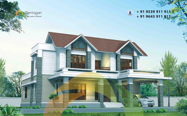 Stylish 5 Bedroom  Kerala  House  Plan in 3026 Sq  Ft  Free 