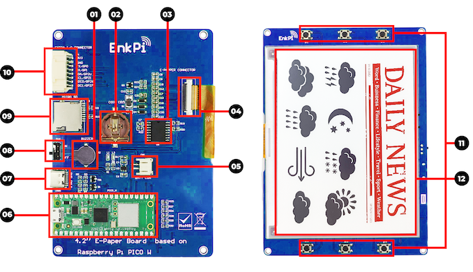 EnkPi ePaper Displays Powered by the Raspberry Pi and Pico W