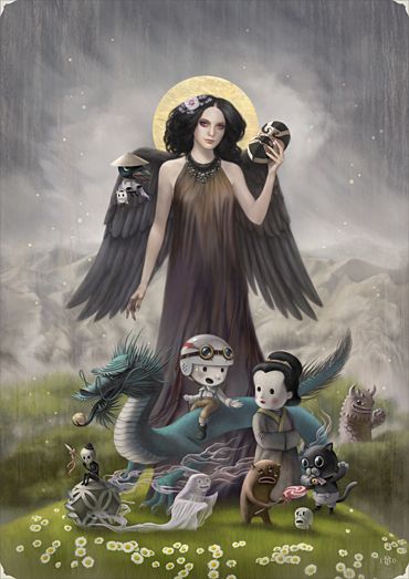 Tom Bagshaw ilustrações mulheres sombrias surreais sensuais