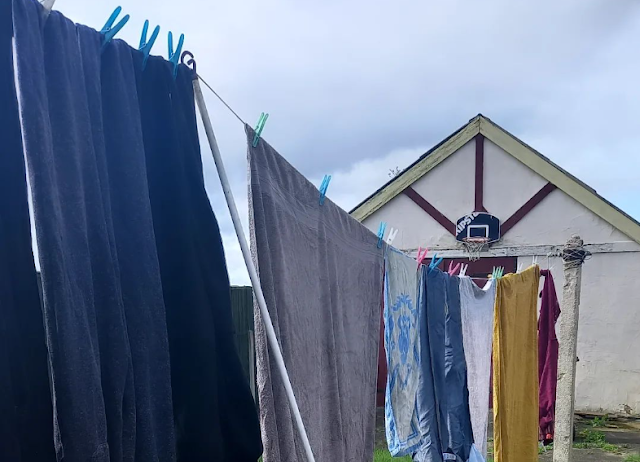 Washing out on the line