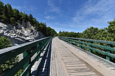 Trans Canada Trail bridge and trestle Newfoundland.