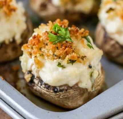 CRAB STUFFED MUSHROOMS