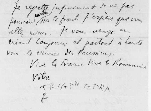 Lettre à G. Apollinaire