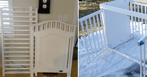 How to Create a Gorgeous Dog Crate From an Old Crib