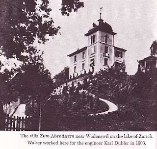 Villa near Wadensweil on the lake of Zurich. Robert Walser worked her for the engineer Karl Dubler in 1903