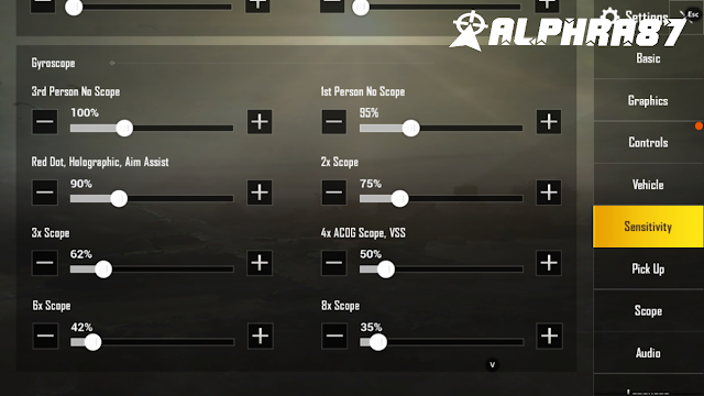 Setting sensitivitas pubg mobile emulator Tencent gaming buddy