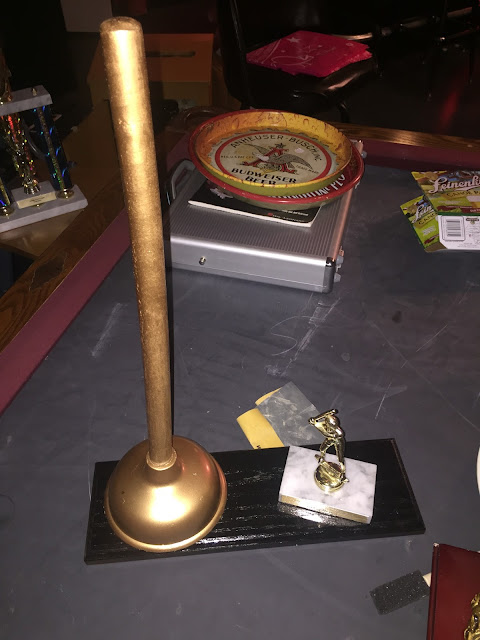 Golden Plunger DIY Fantasy Football Trophy