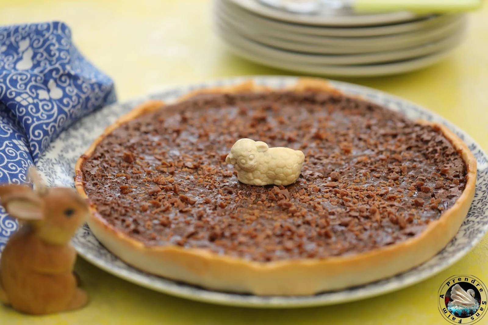 Tarte croustillante chocolat caramel au beurre salé