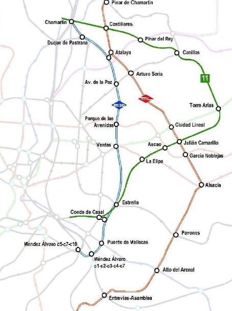 Metro Ligero Madrid M30 M35