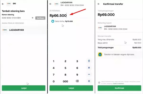 cara bayar lazada dengan gopay