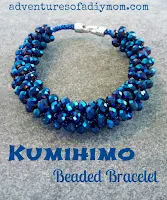 kumihimo beaded bracelet