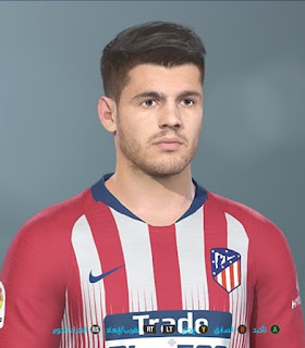 PES 2019 Faces Alvaro Morata by Shenawy