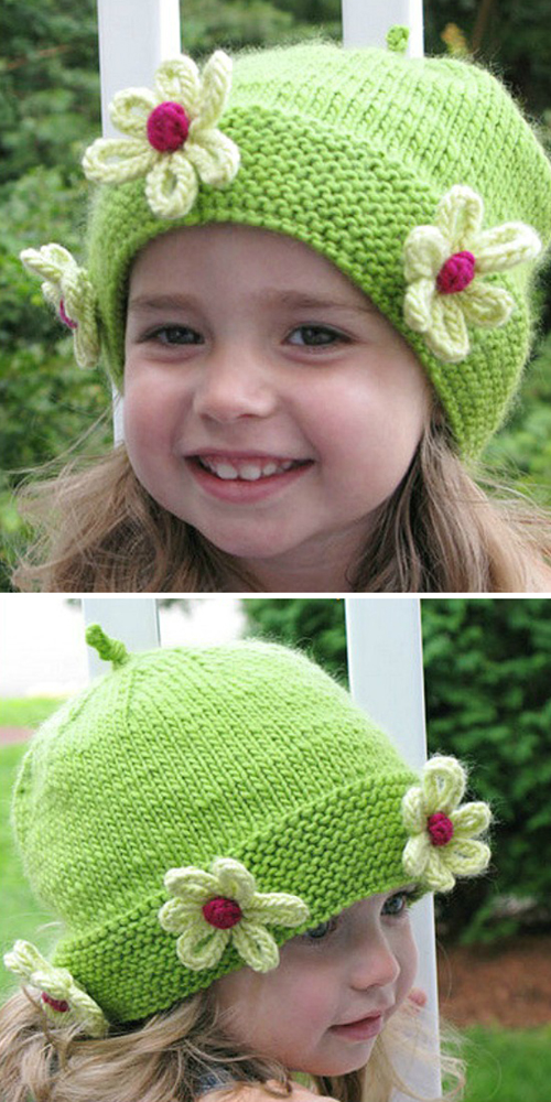 Daisy Chapeau - Free Knitting Pattern 