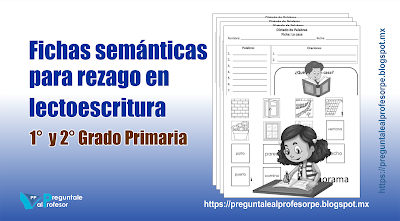 Fichas semánticas para rezago en lectoescritura 