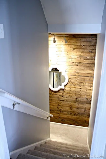 inexpensive wood planked wall