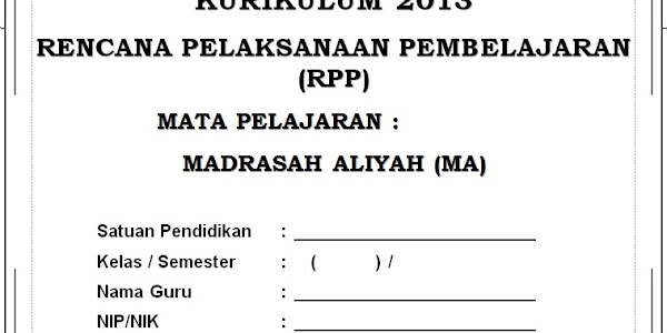 Rpp Aqidah Susila Kelas Xi Ma Kurikulum 2013 ( Ppk,Literasi Dan Hots )