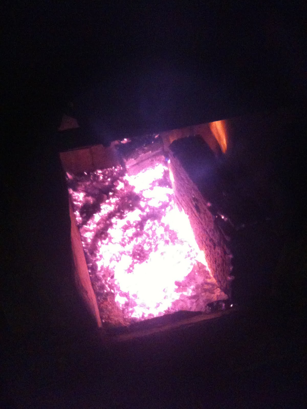 fire heated hot tub
