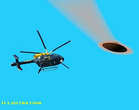 Helicopter Chasing UFO