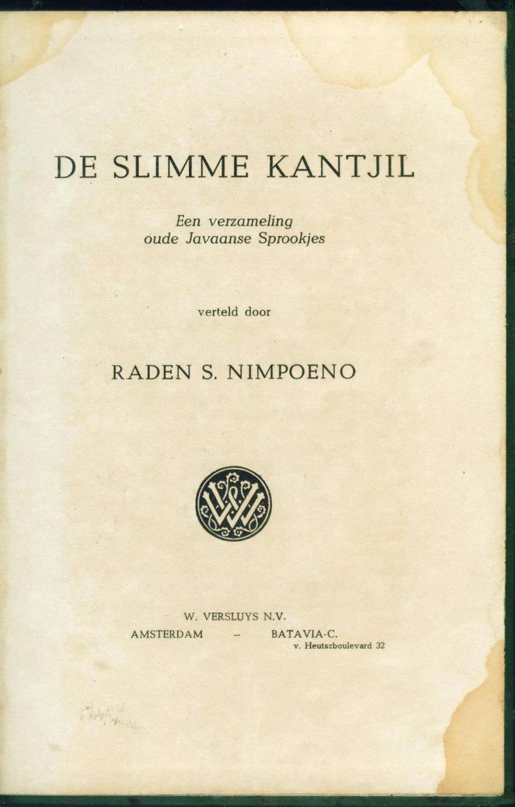 Koleksi Tempo Doeloe: Buku kuno th.1938, Pakem asli dari 