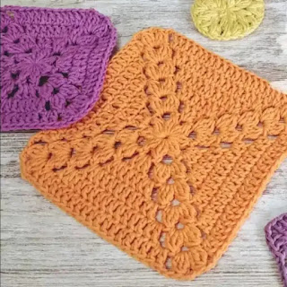 Motivo Granny Mañana Sale el Sol a Crochet
