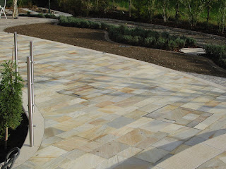 terrasse en pierre Quartzite