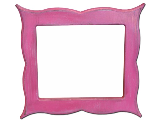 Pink Scallop Frame