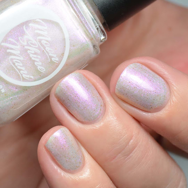 iridescent shimmer nail polish swatch