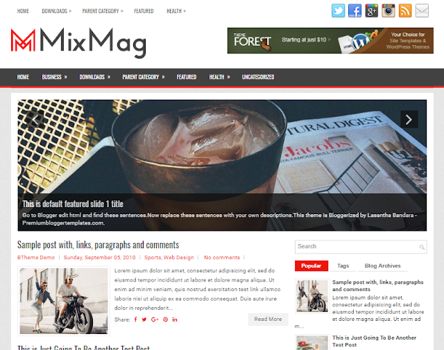 MixMag Blogger Template