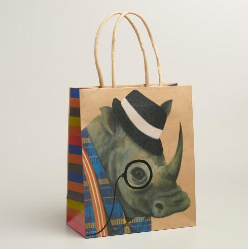 gift bags make for great inexpensive art