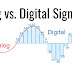  الإشارة التماثلية والإشارة الرقمية