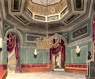 The Vestibule, Carlton House, from The History of the Royal Residences by WH Pyne (1819)